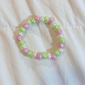 Kids bracelets | green and pink